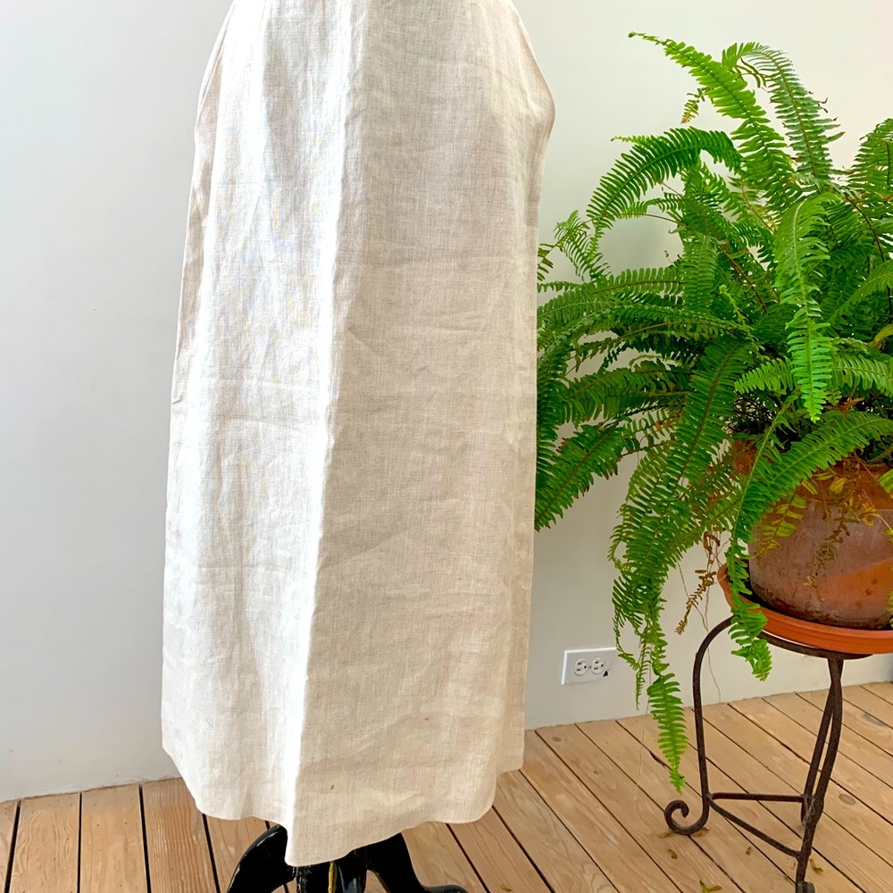 100% linen maxi skirt - Talbots 90s style